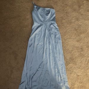 Crepe-Back Satin One-Shoulder Bridesmaid Dress